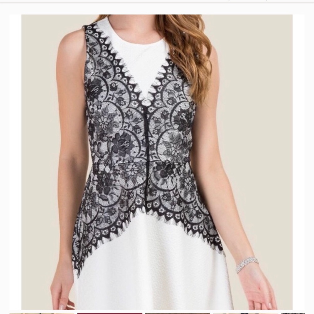 🆕Francesca’s Lace Overlay Dress